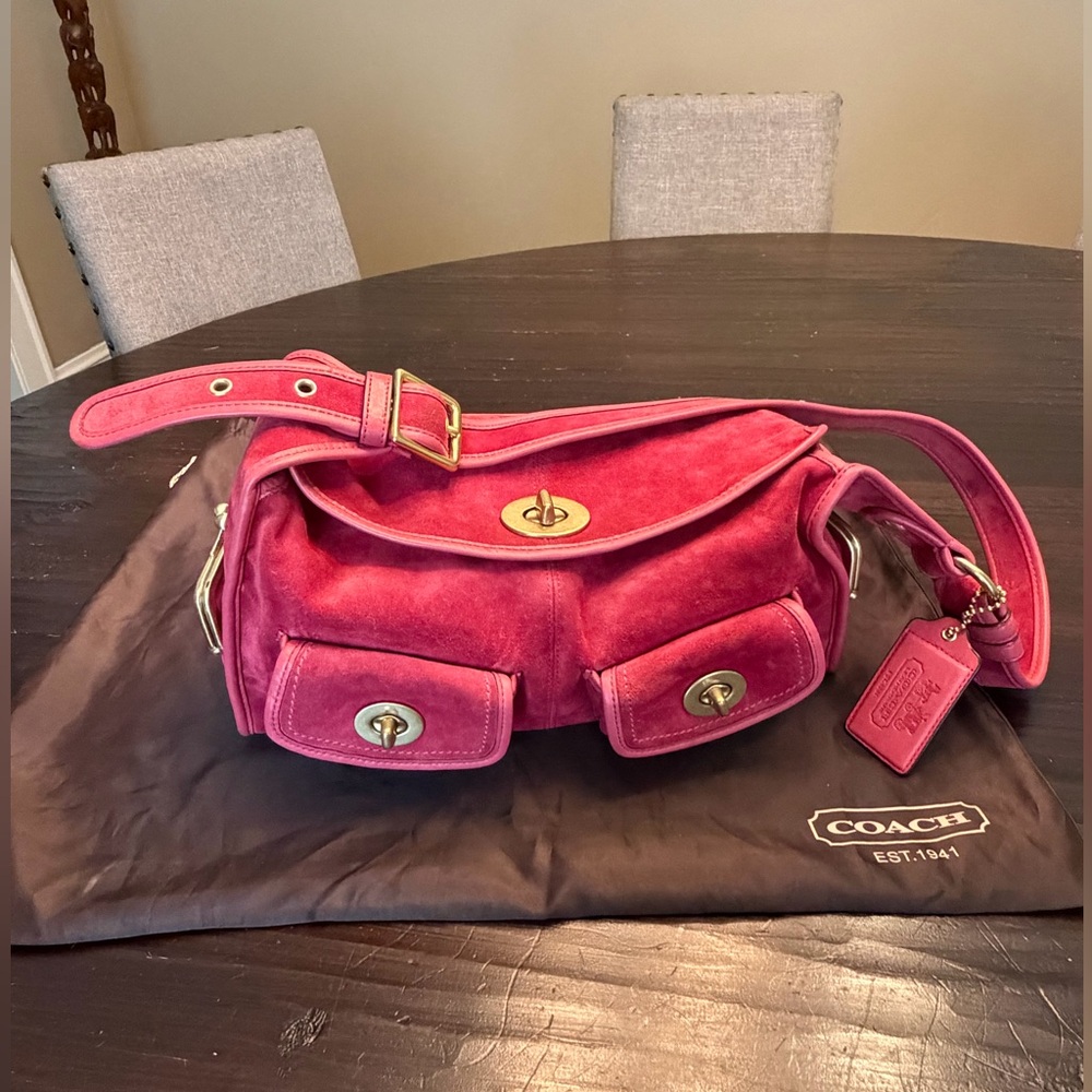 Coach 12797 Vintage Bleeker Street Haversack Magenta